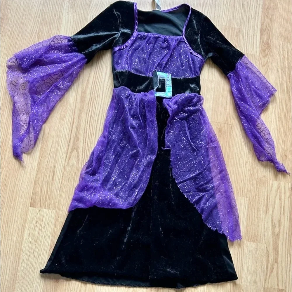 Costume pretty potion witch dress girls size small 4/6 Halloween